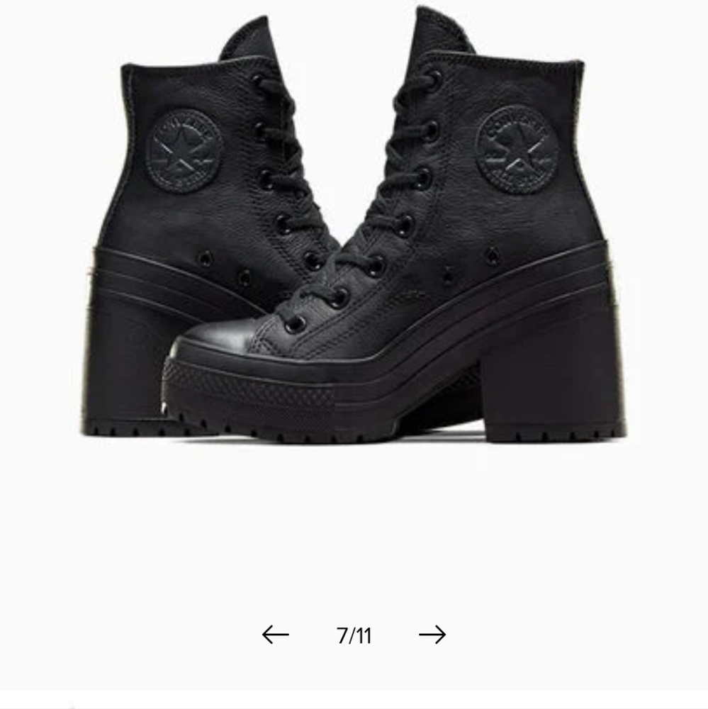 Converse Chuck 70 De Luxe Leather Heel. Sz 6